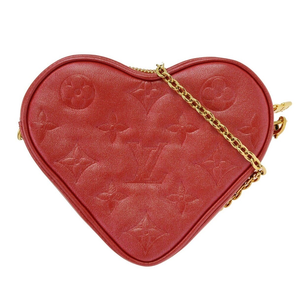 Louis Vuitton Coeur Heart on Chain Monogram Embossed Lambskin